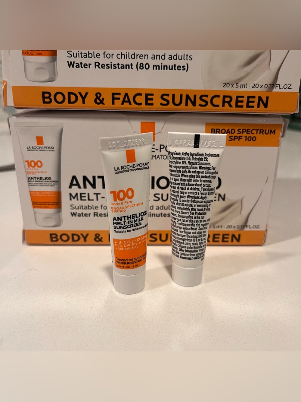 Anthelios Melt-In Milk SPF 100 Sunscreen - Travel Size Tubes- Expires 5/2027